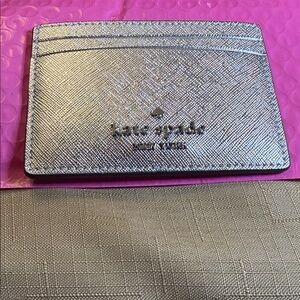 Kate Spade Silver Card Holder
